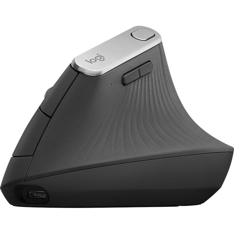 Logitech MX Vertical Mouse - Bluetooth/Radio Frequency - USB Type C - Optical - 4 Button(s) - Graphite - Soundz Store AUSTRALIA