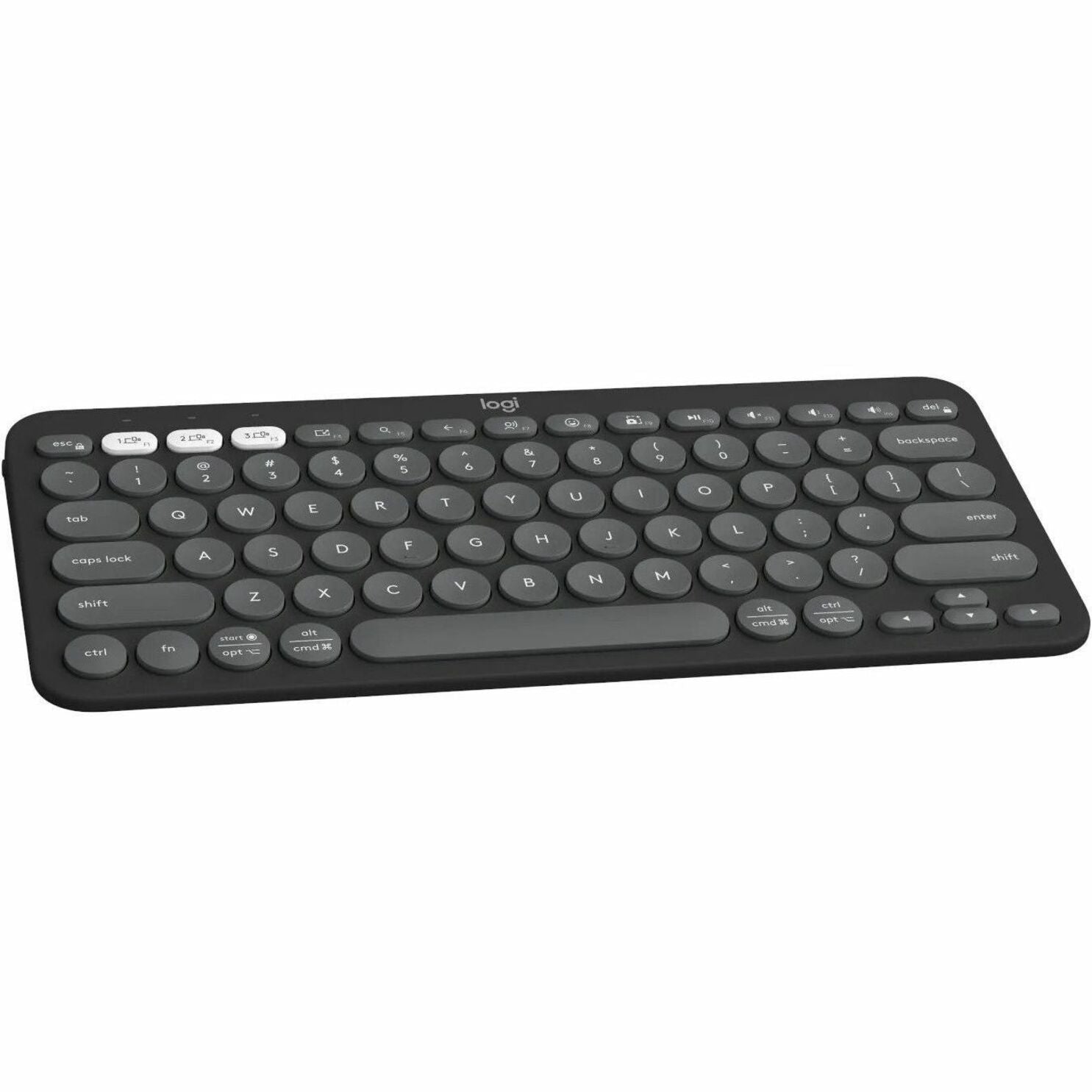 Logitech Pebble Keys 2 K380s Keyboard - Wireless Connectivity - USB Interface - English - Tonal Graphite - Soundz Store AUSTRALIA