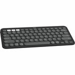 Logitech Pebble Keys 2 K380s Keyboard - Wireless Connectivity - USB Interface - English - Tonal Graphite - Soundz Store AUSTRALIA