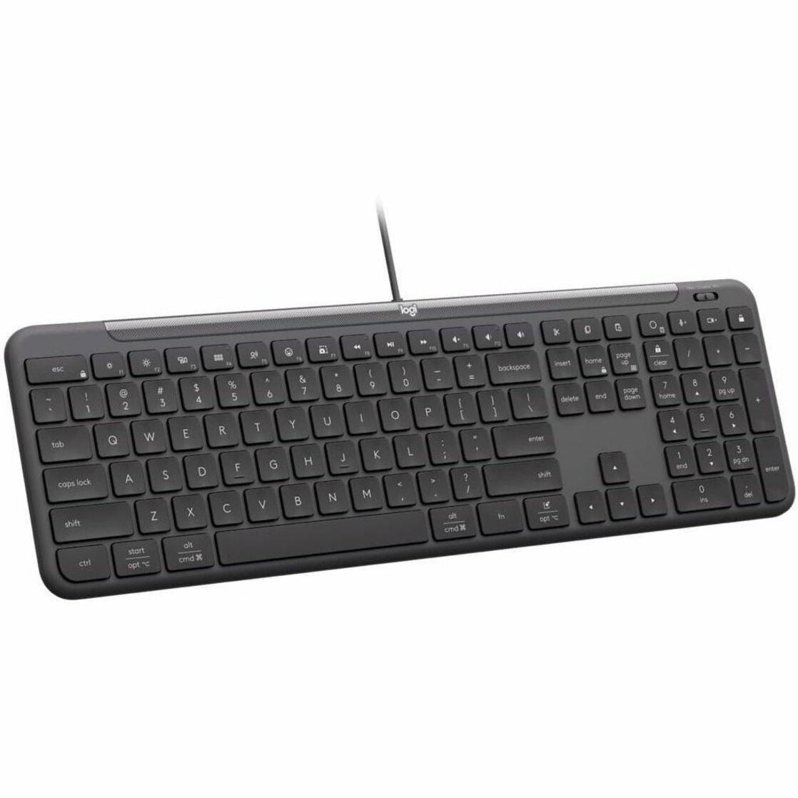 Logitech Signature Slim K620 Keyboard - Cable Connectivity - USB Type C, USB Type A Interface - QWERTY Layout - Graphite - Soundz Store AUSTRALIA