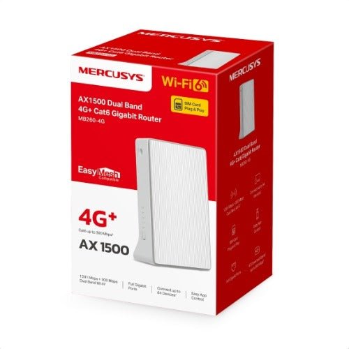 Mercusys MB235-4G 4G+ Cat6 AC1200 Wireless Dual Band Gigabit Router - Soundz Store AUSTRALIA