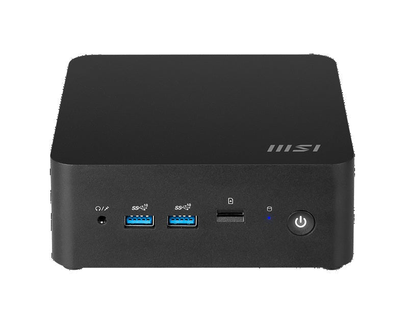 MSI Cubi NUC 1M Barebone Mini PC, Intel Core 3-100U, 6C/8T up to 4.7GHz, 2x DDR5 SODIMM, 2x M.2 SSD, WiFi 6E, BT 5.3, Dual HDMI, Thunderbolt, No OS - Soundz Store AUSTRALIA