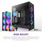 NZXT H9 Flow CM-H92FB-P1 Computer Case - ATX Motherboard Supported - Mid-tower - Glass, Tempered Glass, Steel, Galvanized Cold Rolled Steel (SGCC) - Black - Soundz Store AUSTRALIA