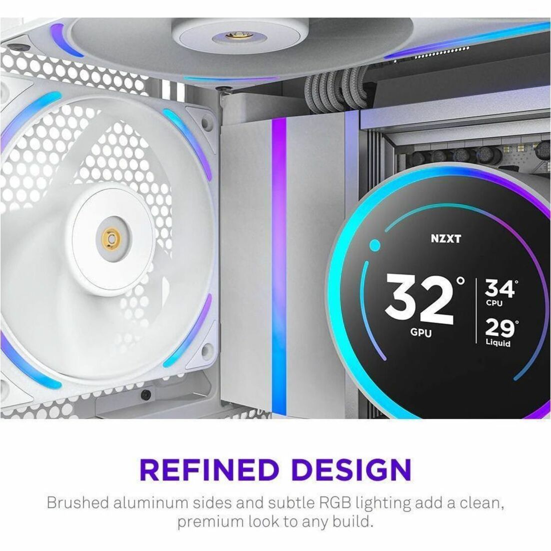 NZXT RF-U12PN-W1 Cooling Fan - PC, Motherboard, Radiator, Heatsink - Soundz Store AUSTRALIA