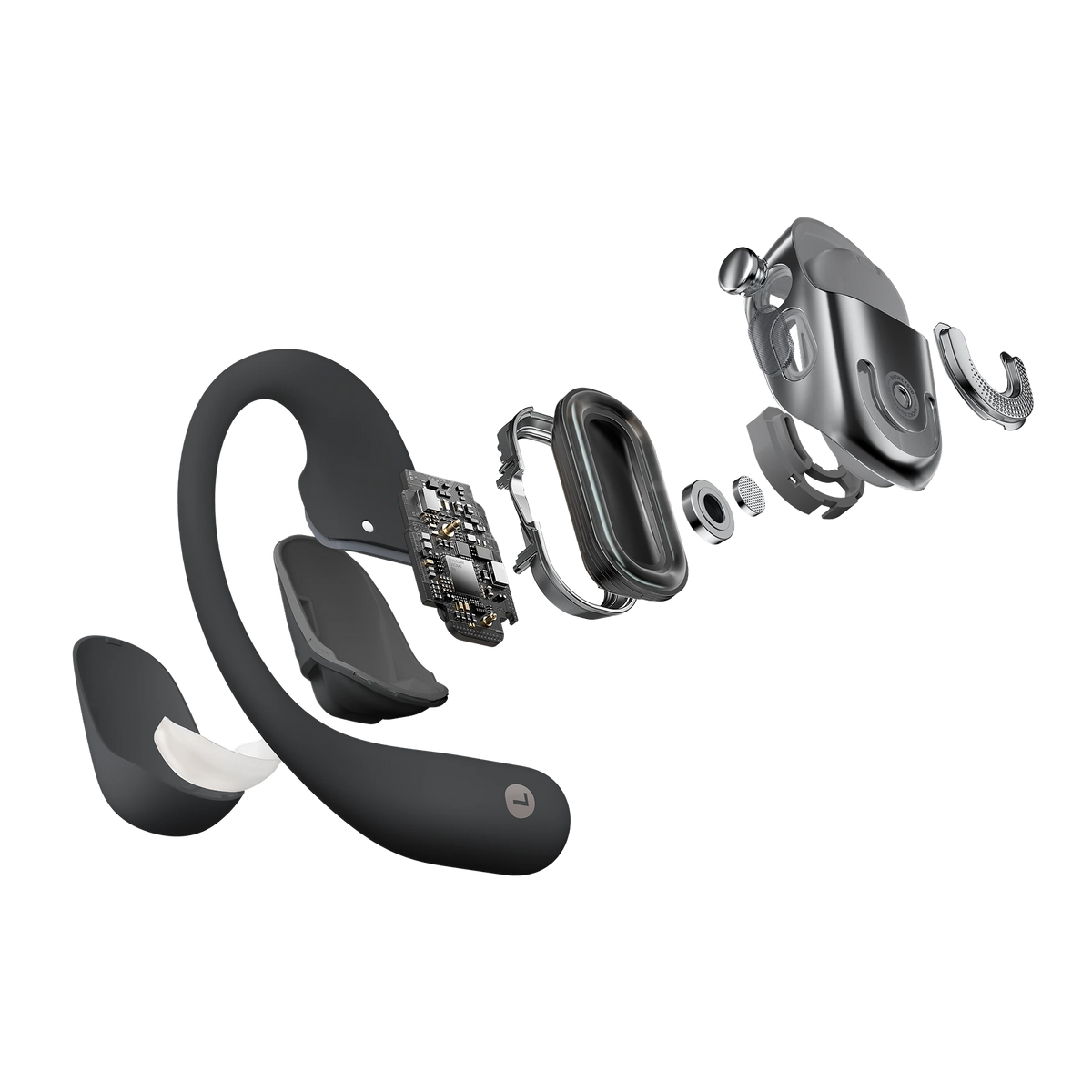 SHOKZ OpenFit 2+ Open-Ear True Wireless Earbuds - Black
