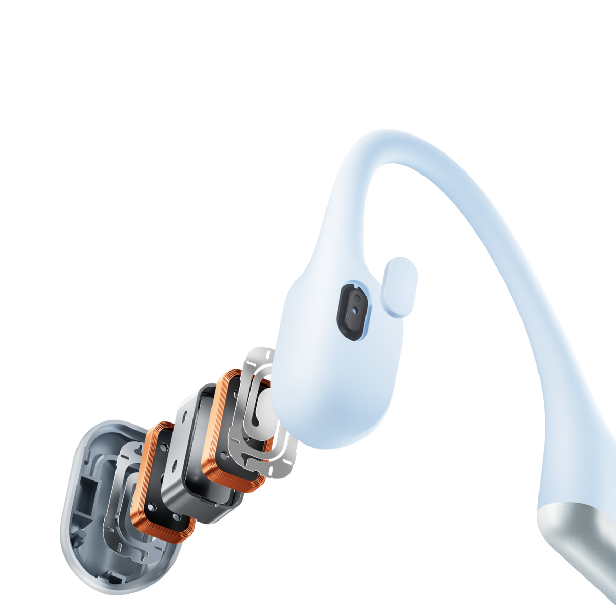 SHOKZ OpenRun Air 2 Open-Ear True Wireless Earbuds - Ice Blue