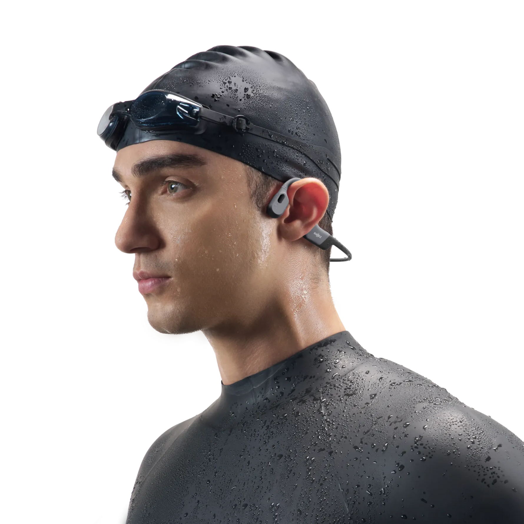 SHOKZ OpenSwim Pro Bone Conduction Wireless Headphones - Grey