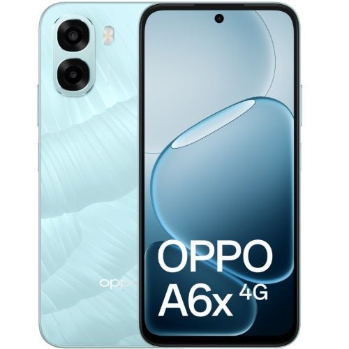 OPPO A6x 4G 128GB - Ice Blue (CPH2819AU Ice Blue)*AU STOCK*, 6.75', HD+, 120Hz, 4GB/128GB, 13MP/5MP, Dual SIM, 6100mAh, 2 Years Warranty - Soundz Store AUSTRALIA