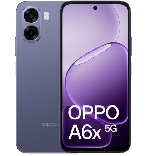 OPPO A6x 5G 128GB - Black Purple (CPH2783AU Black Purple)*AU STOCK*, 6.75', HD+, 120Hz, 4GB/128GB, 50MP/5MP, Dual SIM, 6100mAh, 2 Years Warranty - Soundz Store AUSTRALIA