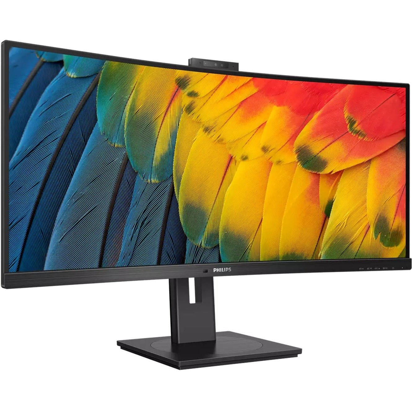 Philips Ultrawide 34B1U5600CH 34' Class Webcam UW-QHD Curved Screen LCD Monitor - 21:9 - Textured Black - Soundz Store AUSTRALIA