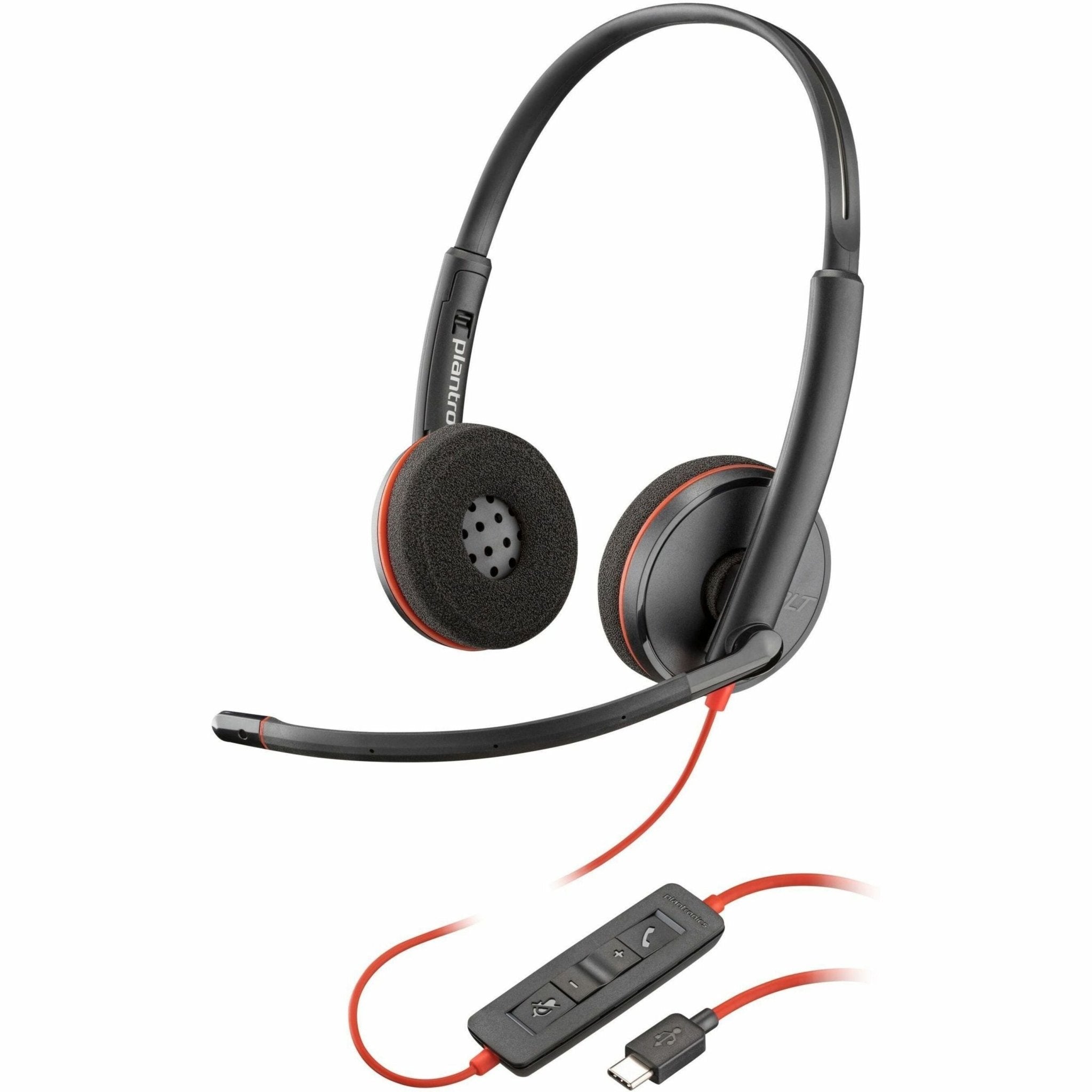 Poly Blackwire 3220 Wired On-ear, Over-the-head Stereo Headset - Black - Soundz Store AUSTRALIA