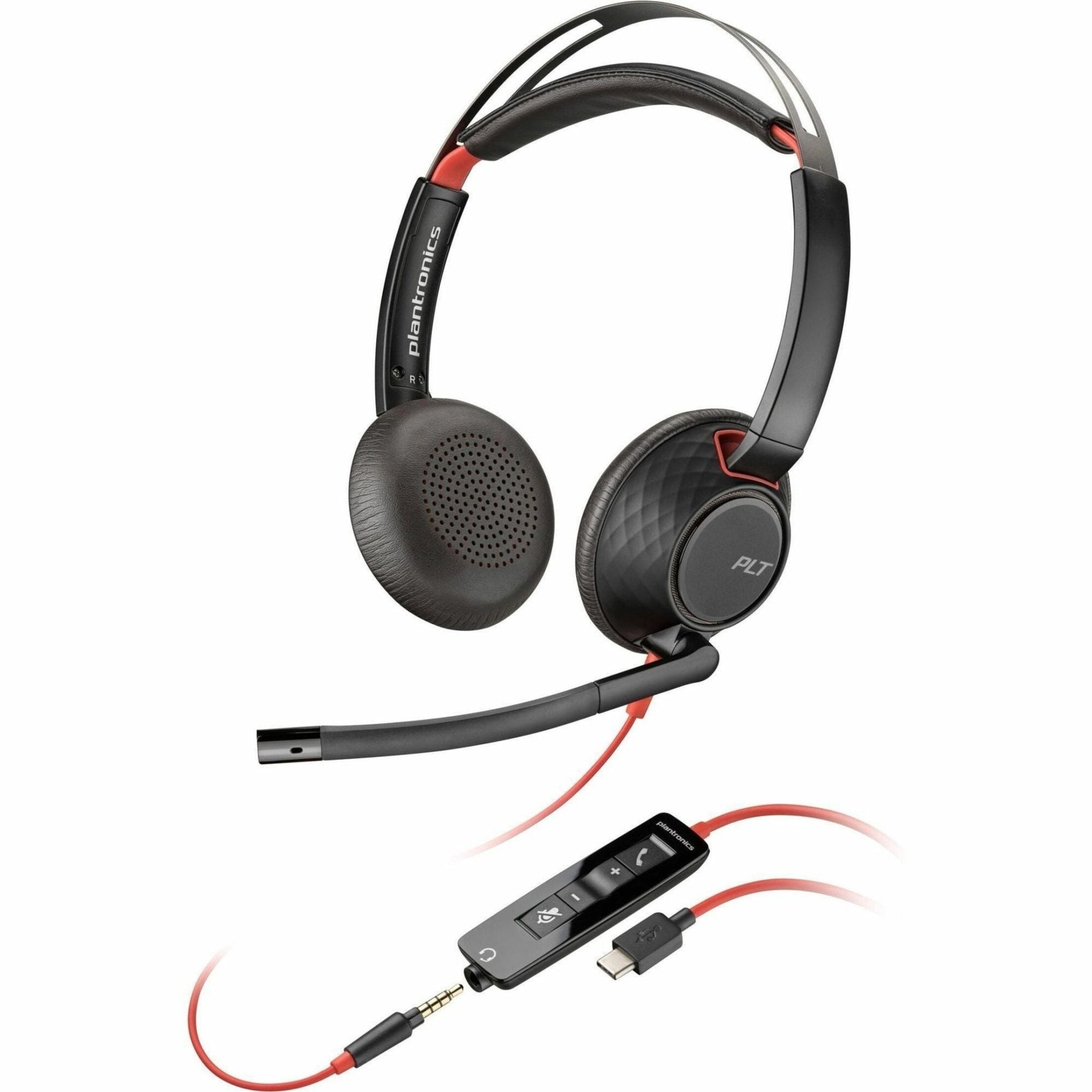 Poly Blackwire 5220 Wired On-ear Stereo Headset - Black - Soundz Store AUSTRALIA