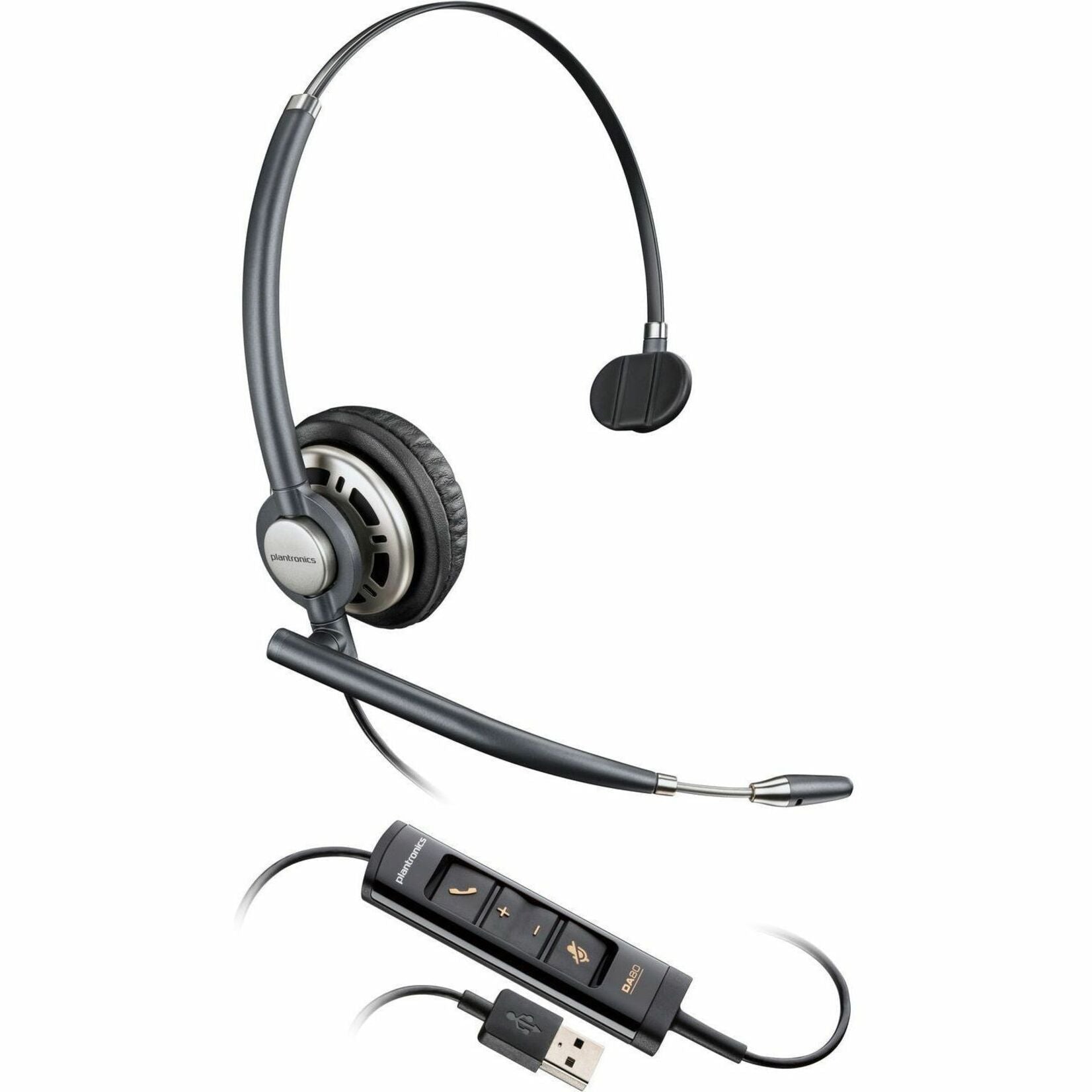 Poly EncorePro 715 Wired On-ear, Over-the-head Mono Headset - Black - TAA Compliant - Soundz Store AUSTRALIA