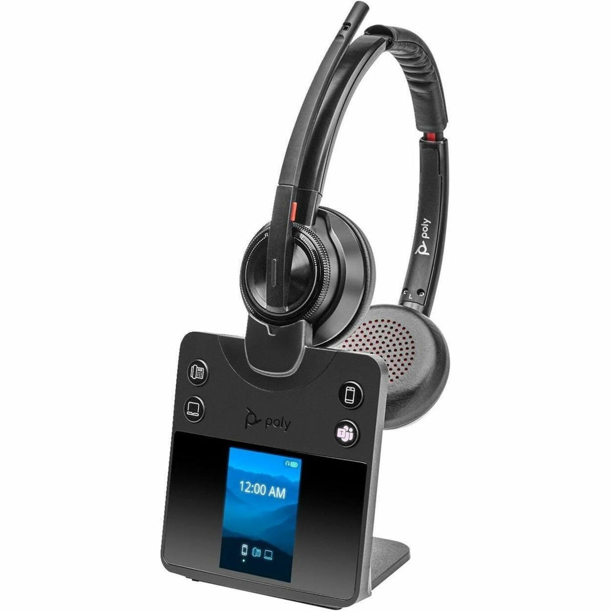 Poly Savi 8400 Office 8420 Wireless On-ear Stereo Headset - Black - Soundz Store AUSTRALIA