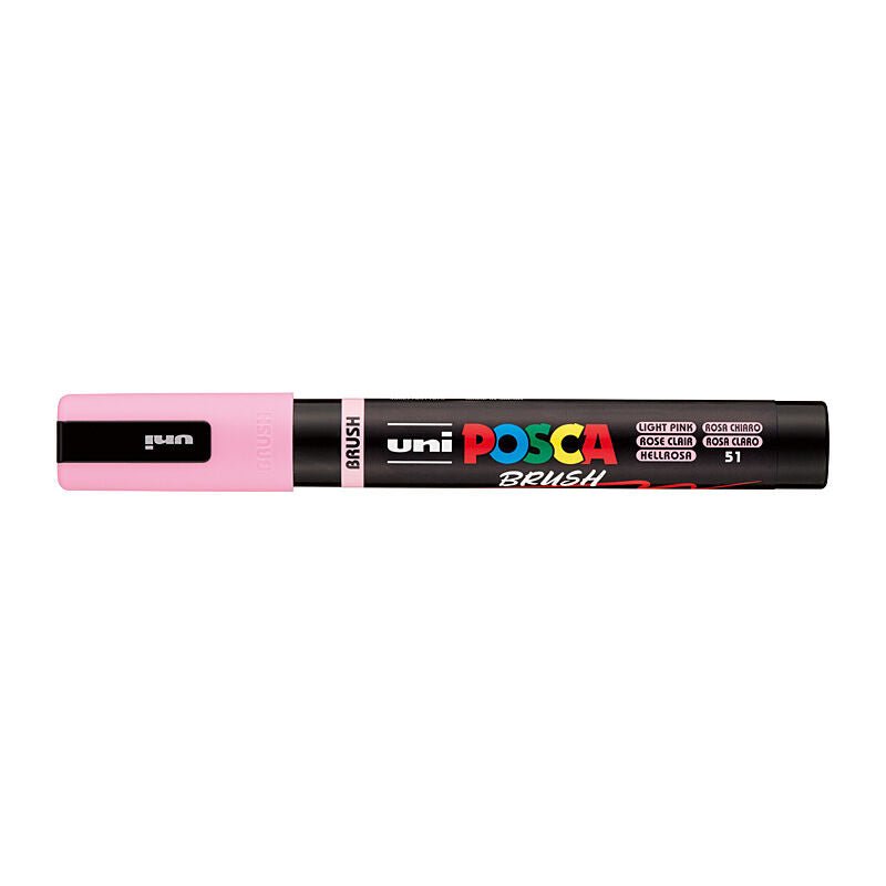 Posca PC5BRLTP - Medium Brush Tip Lt Pink - Soundz Store AUSTRALIA