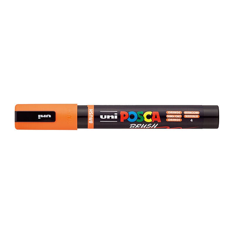 Posca PC5BROR - Medium Brush Tip Orange - Soundz Store AUSTRALIA