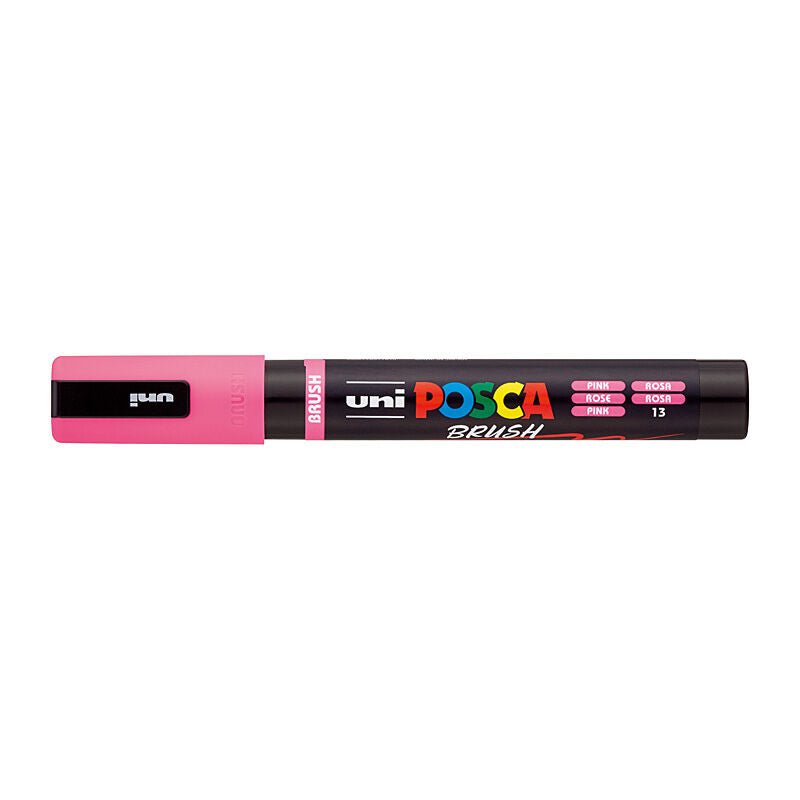 Posca PC5BRP - Medium Brush Tip Pink - Soundz Store AUSTRALIA