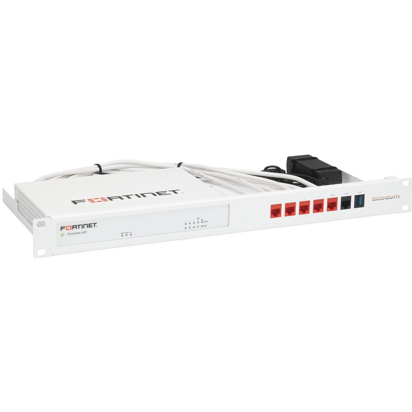 RACKMOUNT.IT FortiRack RM-FR-T14 1U Rack-mountable Rackmount Kit for Firewall - 482.60 mm Rack Width - Signal White - Soundz Store AUSTRALIA