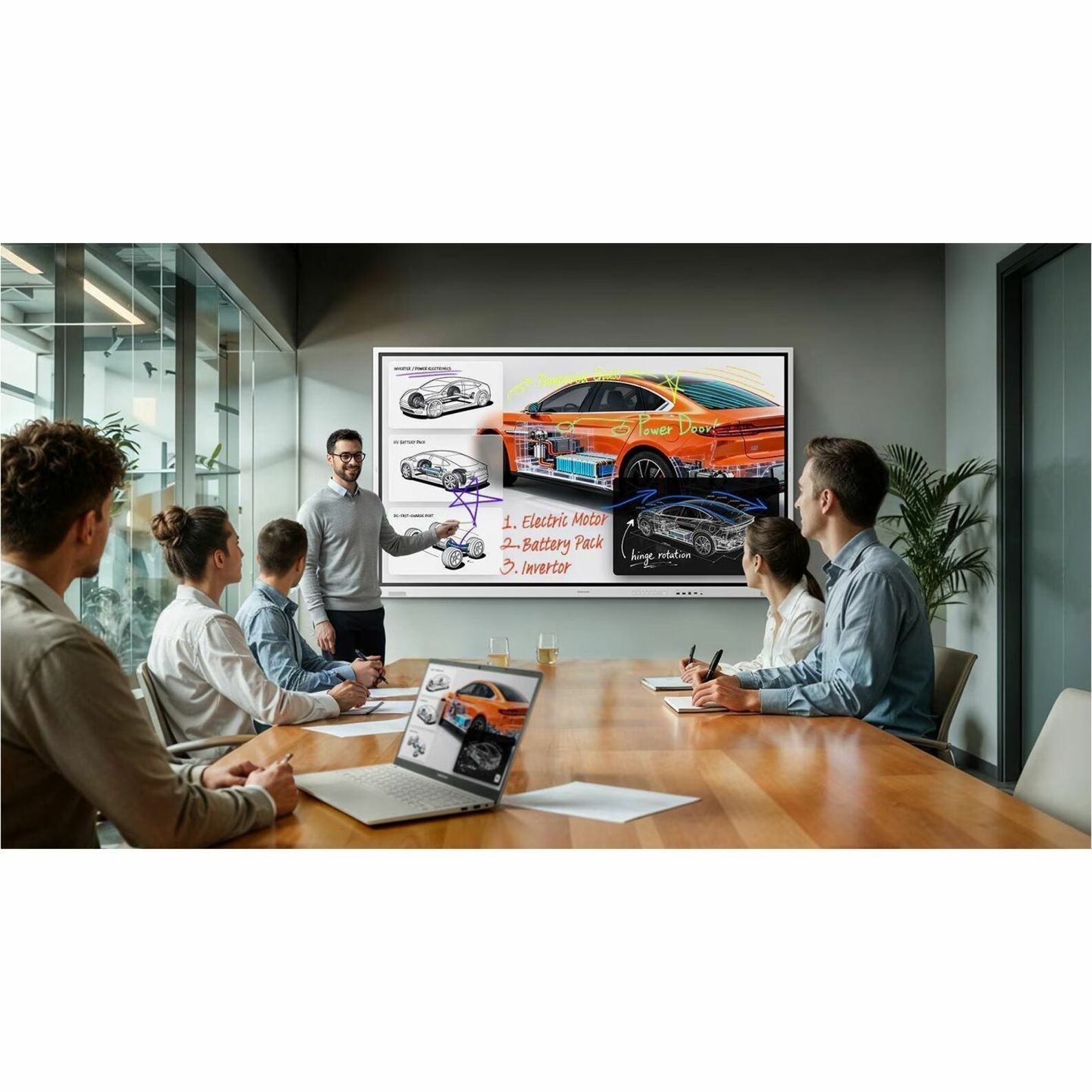 Samsung Flip WM75FX 75' 4K UHD LCD Collaboration Display - Soundz Store AUSTRALIA
