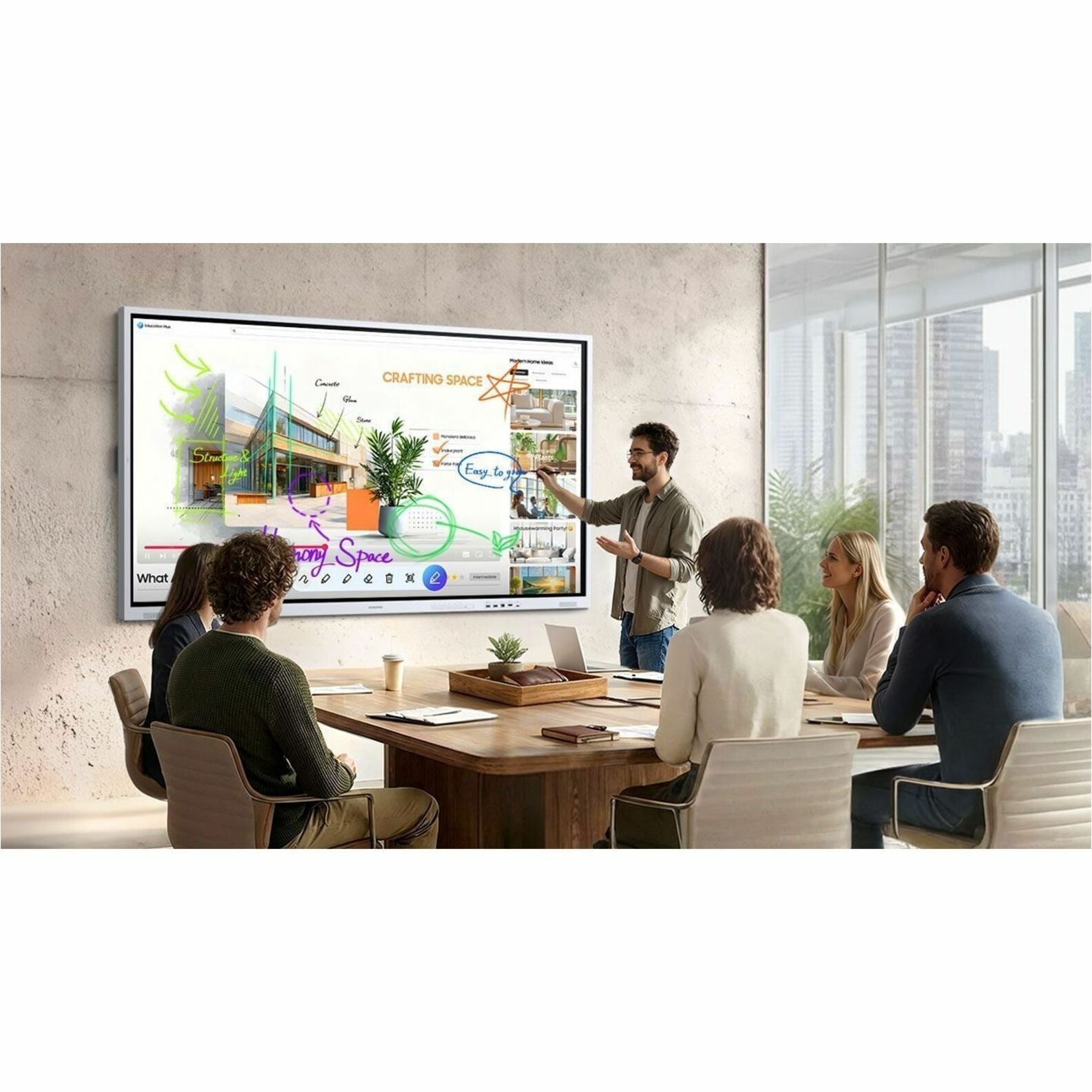Samsung Flip WM75FX 75' 4K UHD LCD Collaboration Display - Soundz Store AUSTRALIA