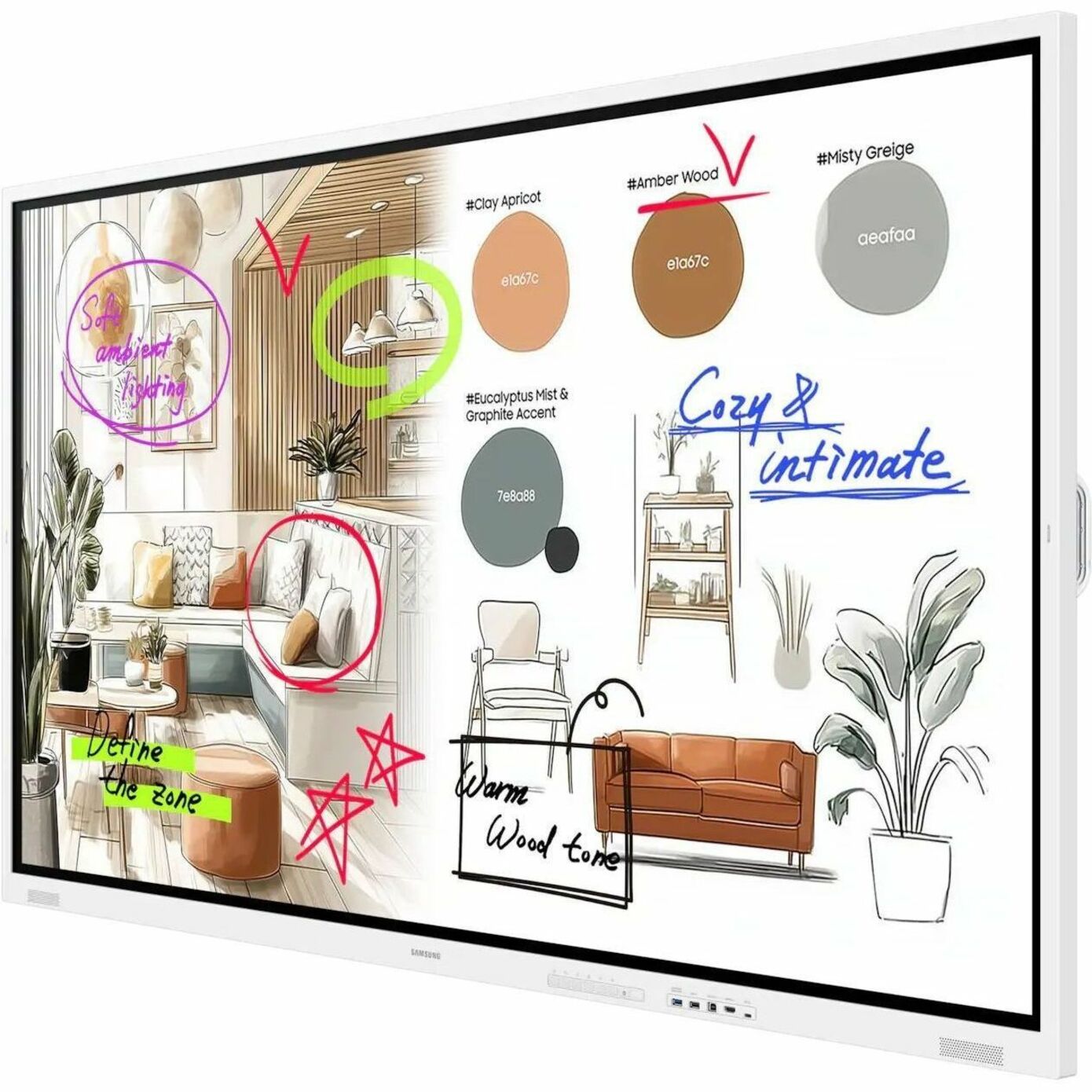 Samsung Flip WM75FX 75' 4K UHD LCD Collaboration Display - Soundz Store AUSTRALIA