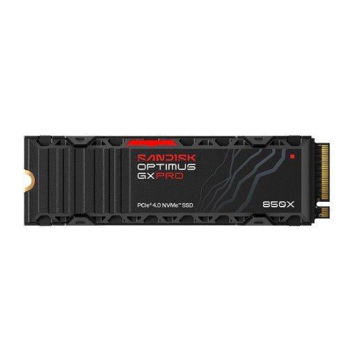 SANDISK Optimus™ GX PRO 850X PCIe® 4.0 NVMe™ SSD with Heatsink, 2TB, Read 7,300MB/s Write 6,600MB/s, 5 Yr Warranty - Soundz Store AUSTRALIA