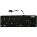Seal Shield Seal Silk Pro SK104 Keyboard - Cable Connectivity - USB Interface - Black - Soundz Store AUSTRALIA