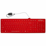 Seal Shield Seal Silk Pro SRK104 Keyboard - Cable Connectivity - USB Interface - Red - Soundz Store AUSTRALIA