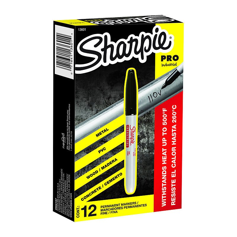 Sharpie 13601A - SH FineIndustrial Mrk Black Bx12 - Soundz Store AUSTRALIA