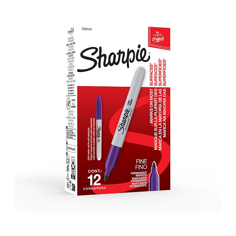 Sharpie 2229134 - Fine Perm Mrk Prp Bx12 - Soundz Store AUSTRALIA