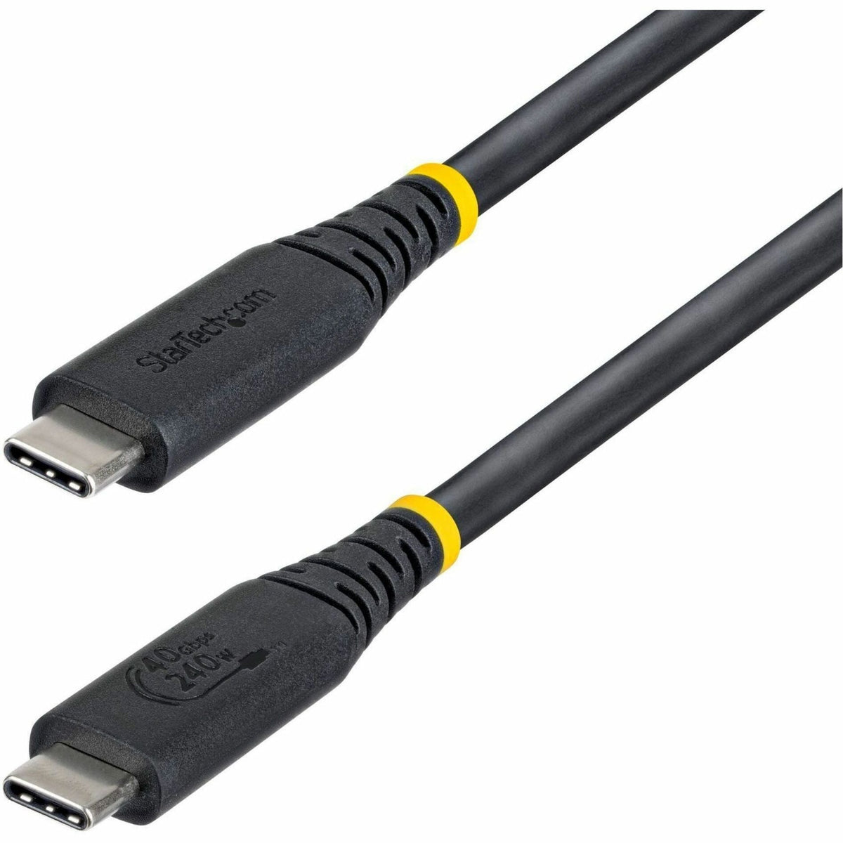 StarTech 1m (3.3ft) USB4 Cable, 40Gbps, USB-IF Certified USB-C Cable, 240W, 8K 60Hz/4K 240Hz DP2.1, Thunderbolt 4 Compatible, Black - Soundz Store AUSTRALIA