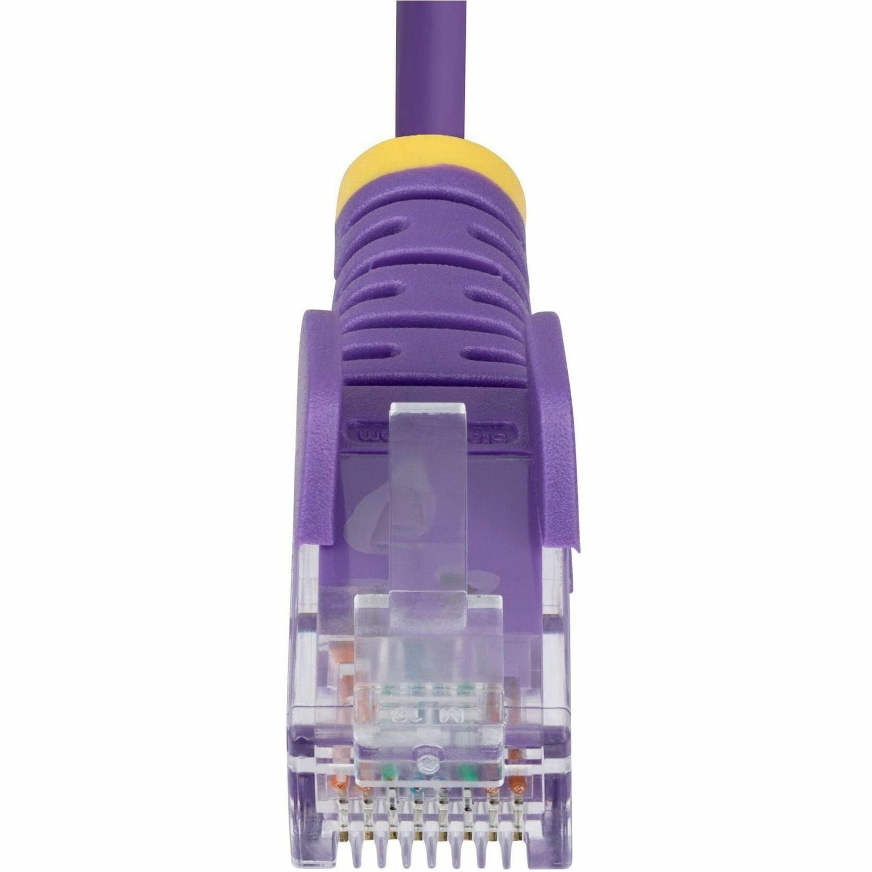 StarTech 2.5m Purple Slim CAT6 Ethernet Cable, Snagless RJ45, UTP, LSZH, 28AWG Pure Bare Copper, Slim Network Patch Cord - Soundz Store AUSTRALIA