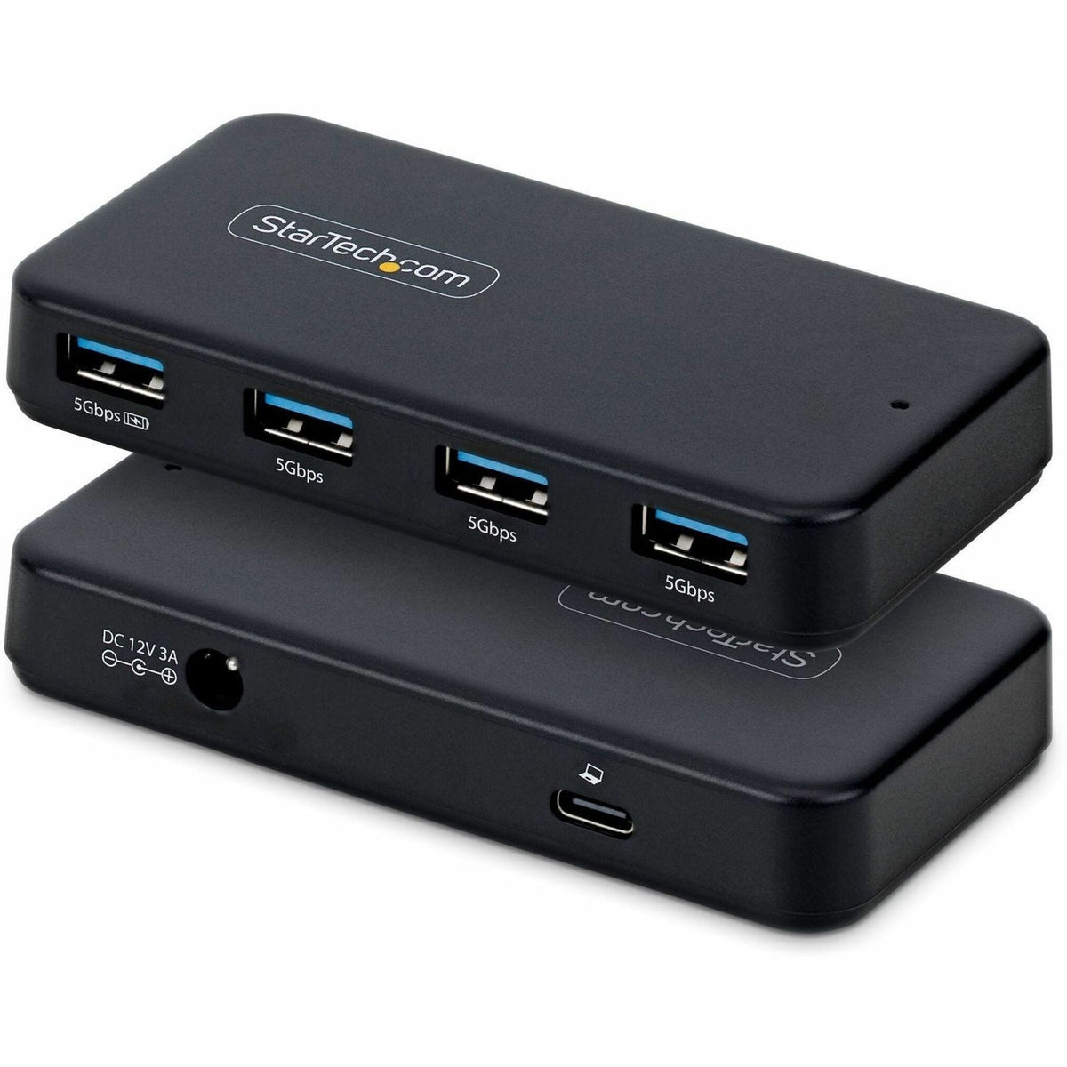 StarTech 4-Port USB-A Hub, 5Gbps, Self-Powered, 2-in-1 USB-C and USB-A Host Cable, 1x BC 1.2 Charging Port, 24W Power Adapter Included - Soundz Store AUSTRALIA
