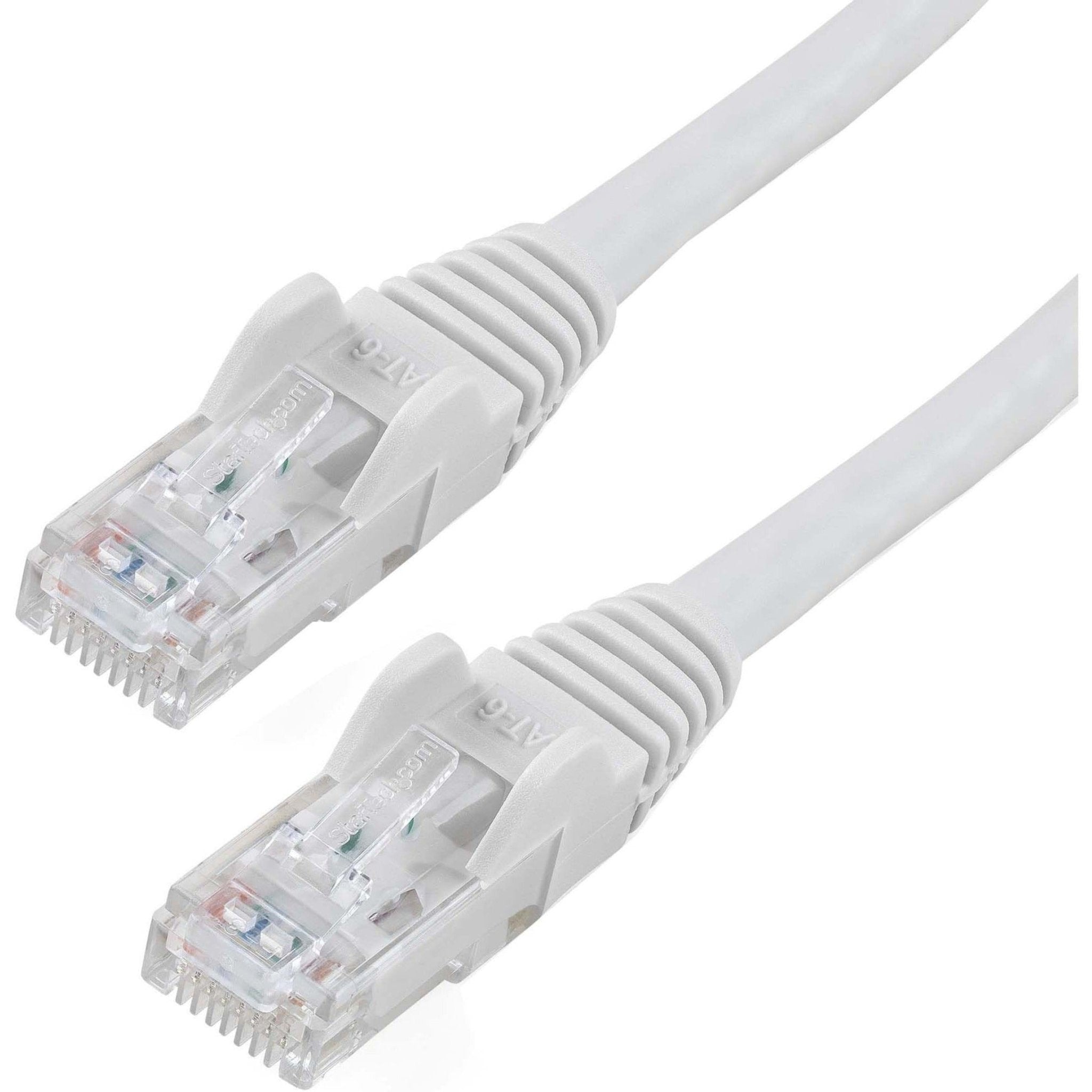 StarTech 50cm CAT6 Ethernet Cable - White Snagless Gigabit - 100W PoE UTP 250Mhz Category 6 Patch Cord UL Certified Wiring/TIA - Soundz Store AUSTRALIA