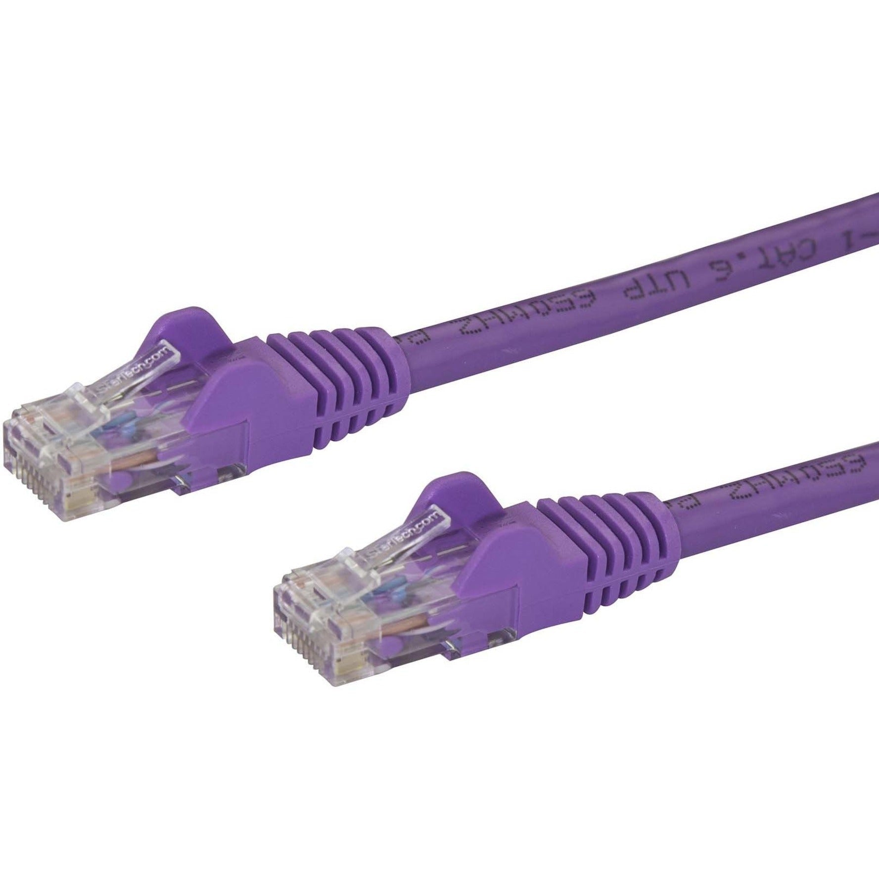 StarTech 5m CAT6 Ethernet Cable - Purple Snagless Gigabit - 100W PoE UTP 250Mhz Category 6 Patch Cord UL Certified Wiring/TIA - Soundz Store AUSTRALIA