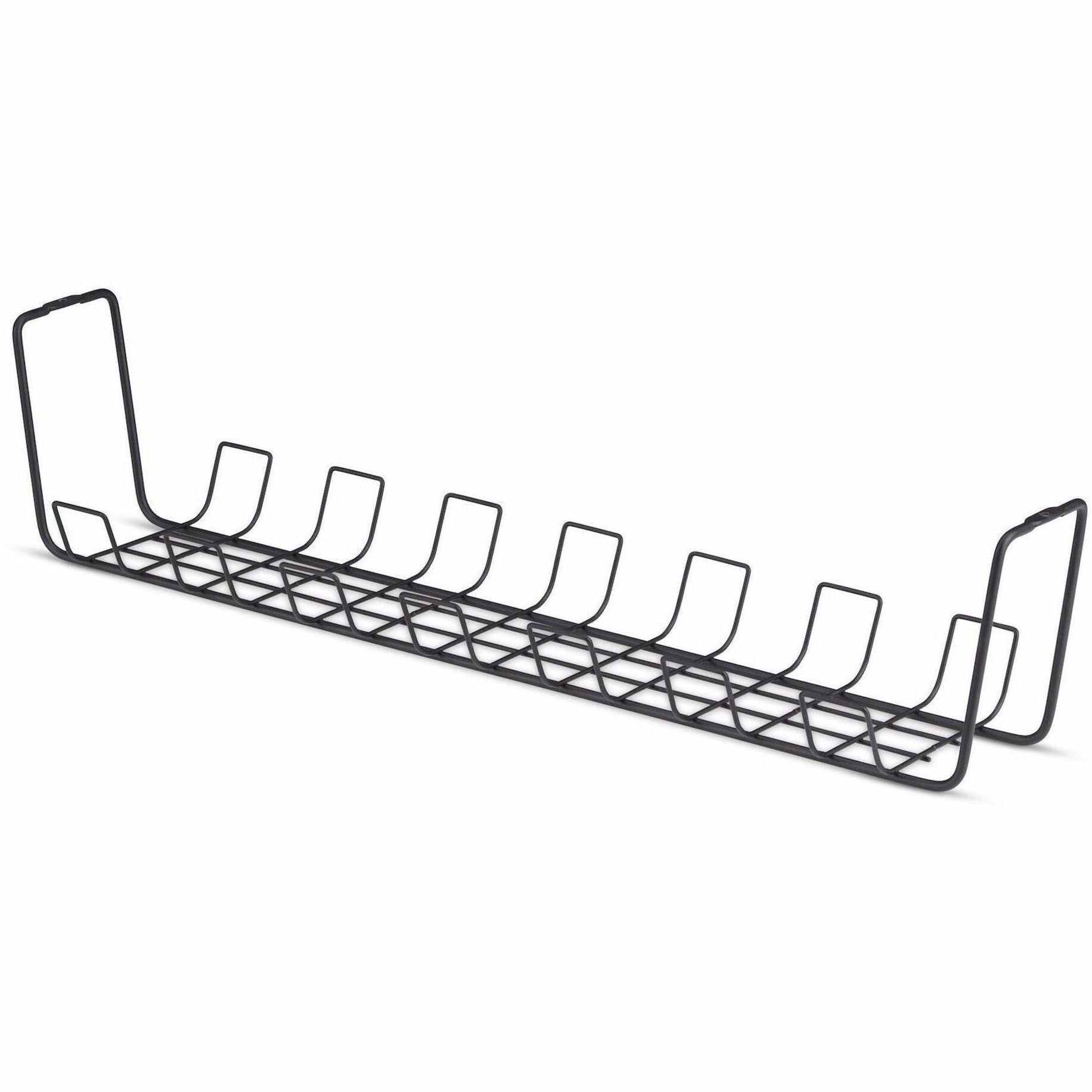 StarTech Under Desk Cable Management Tray, 24' Long, Basket Style, Screw-On Installation, Metal, Black, TAA-Compliant - Soundz Store AUSTRALIA