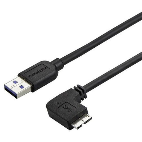 StarTech.com 0.5m 20in Slim Micro USB 3.0 (5Gbps) Cable - M/M - USB 3.0 A to Right-Angle Micro USB - USB 3.2 Gen 1 - Soundz Store AUSTRALIA