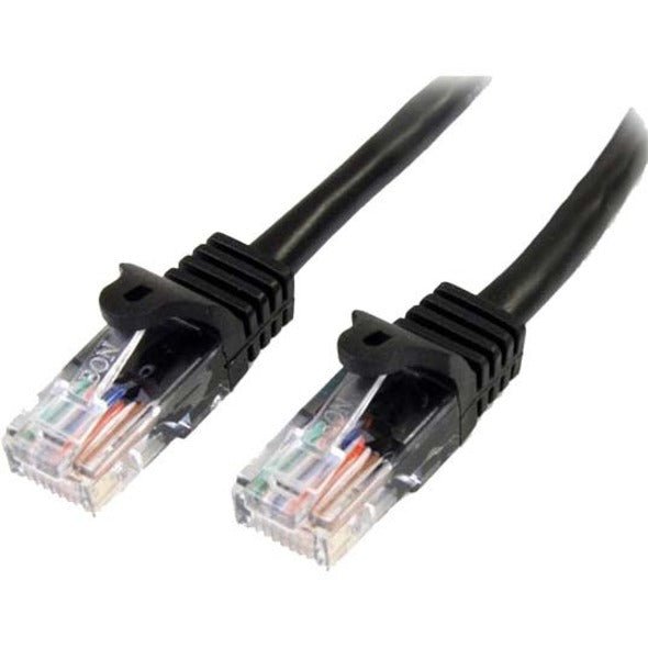 StarTech.com 0.5m Black Cat5e Patch Cable with Snagless RJ45 Connectors - Short Ethernet Cable - 0.5 m Cat 5e UTP Cable - Soundz Store AUSTRALIA