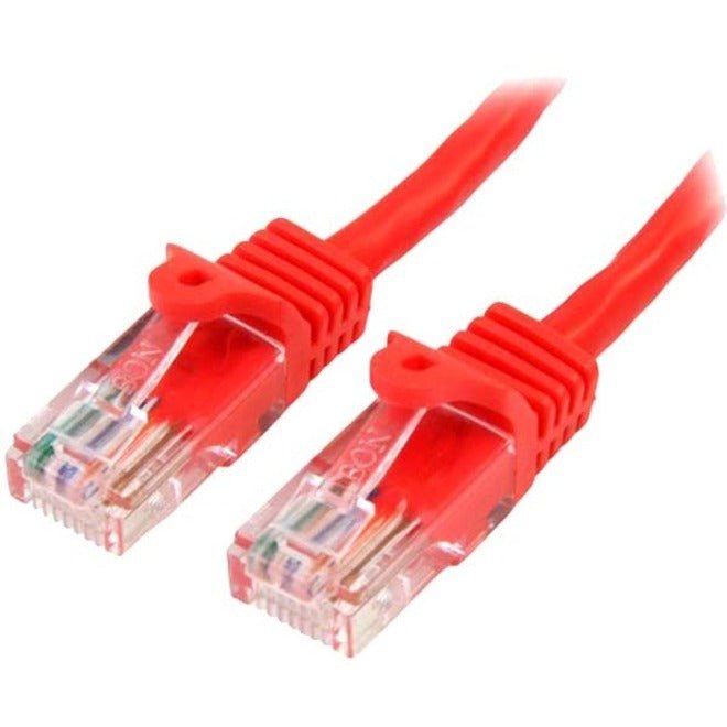 StarTech.com 0.5m Red Cat5e Patch Cable with Snagless RJ45 Connectors - Short Ethernet Cable - 0.5 m Cat 5e UTP Cable - Soundz Store AUSTRALIA