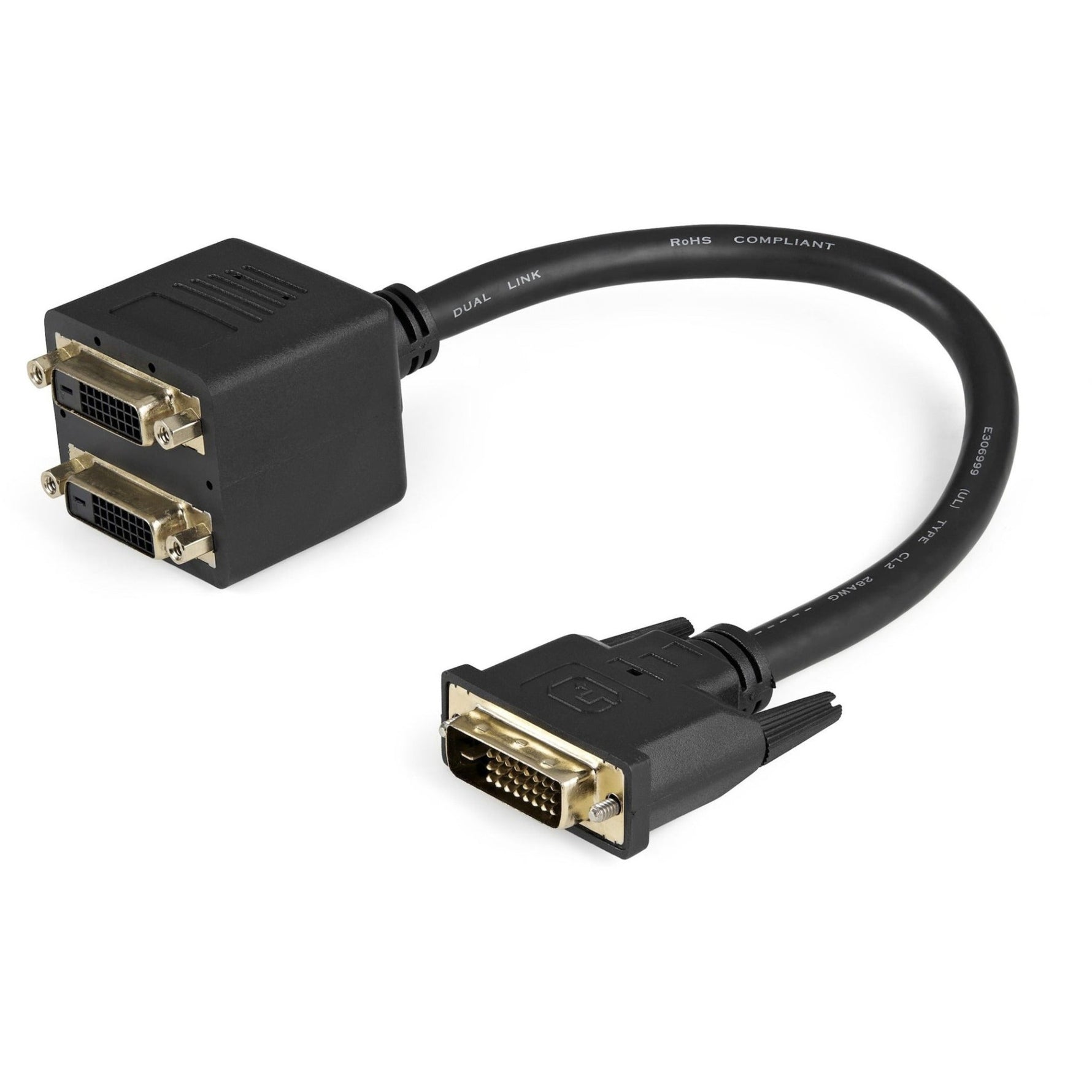 StarTech.com 1 ft DVI-D to 2x DVI-D Digital Video Splitter Cable - M/F - Soundz Store AUSTRALIA