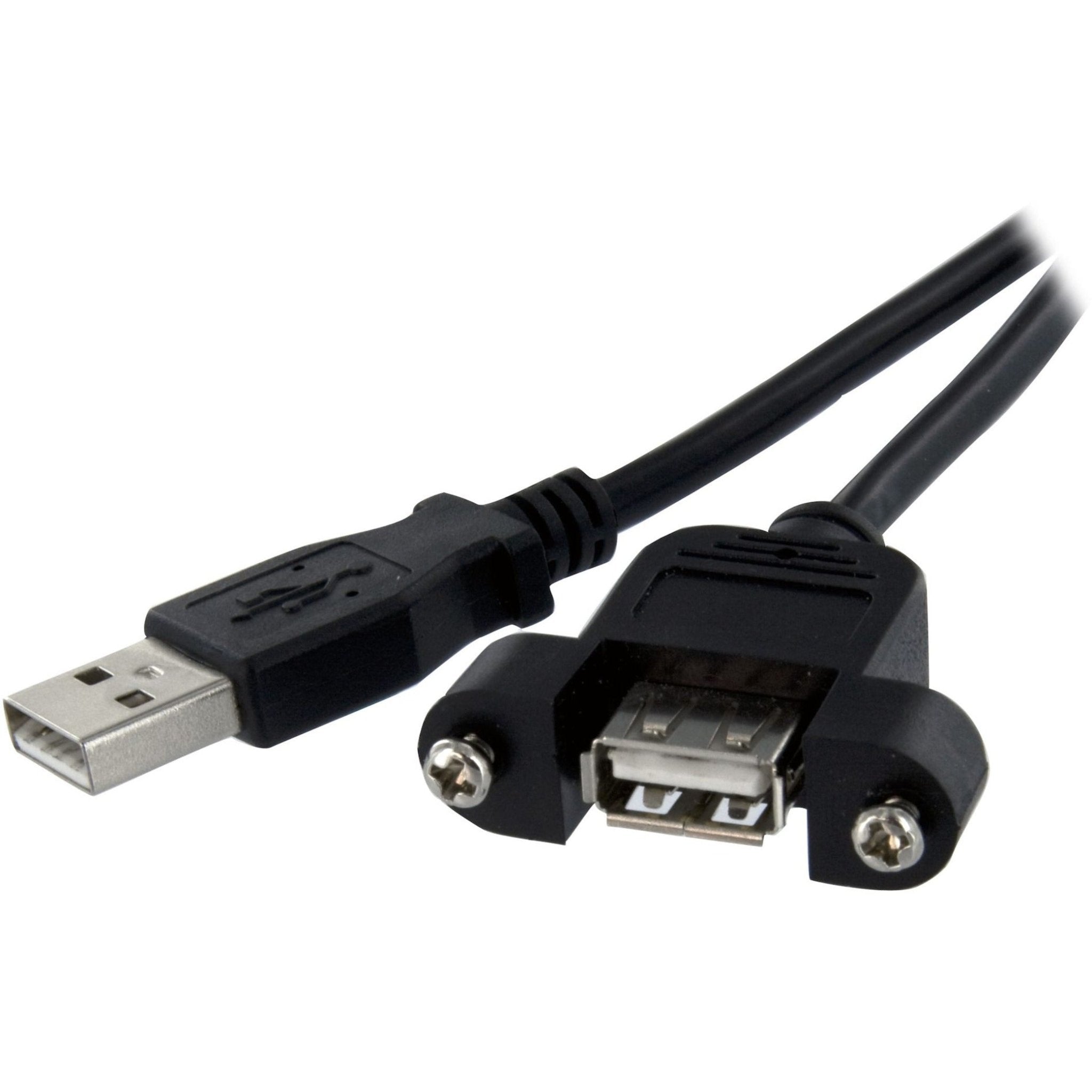 StarTech.com 1 ft Panel Mount USB Cable A to A - F/M - Soundz Store AUSTRALIA