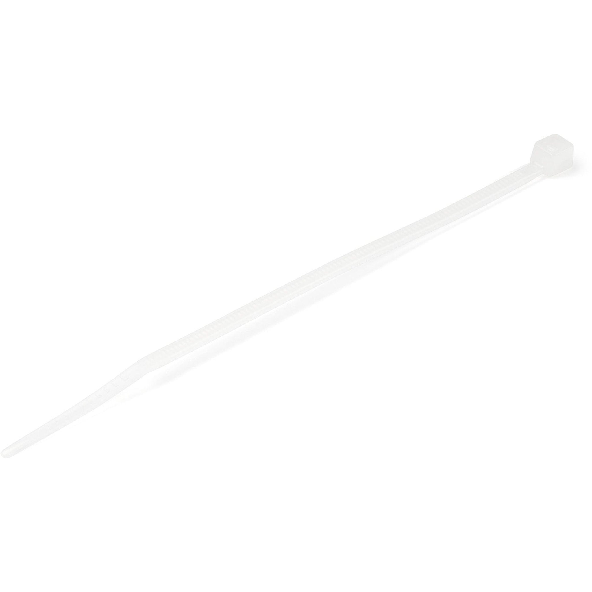 StarTech.com 100 Pack 4' Cable Ties - White Small Nylon/Plastic Zip Ties Adjustable Network Cable Wraps UL TAA - Soundz Store AUSTRALIA