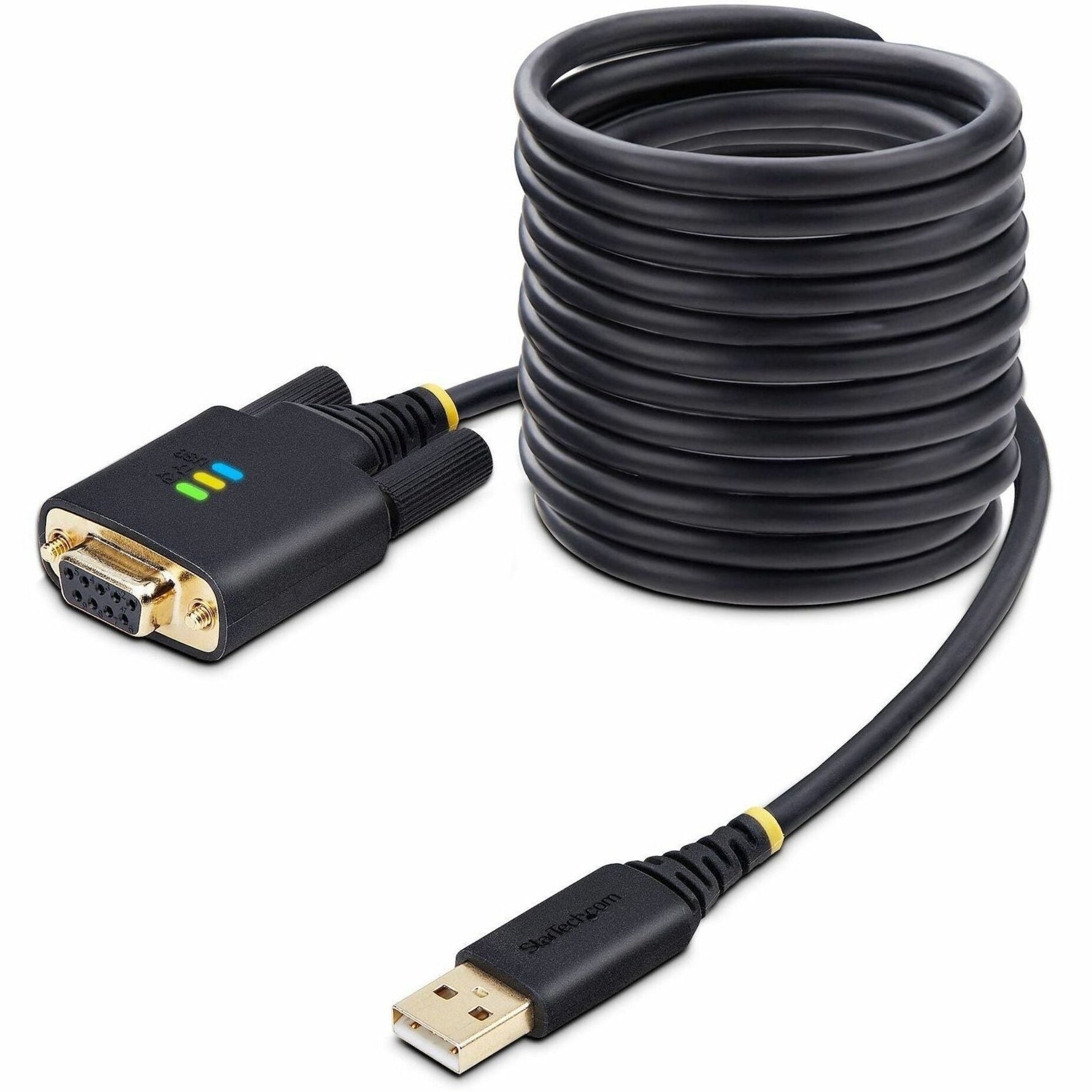 StarTech.com 10ft (3m) USB to Null Modem Serial Adapter Cable, COM Retention, FTDI, RS232, Changeable DB9 Screws/Nuts, Windows/macOS/Linux - Soundz Store AUSTRALIA