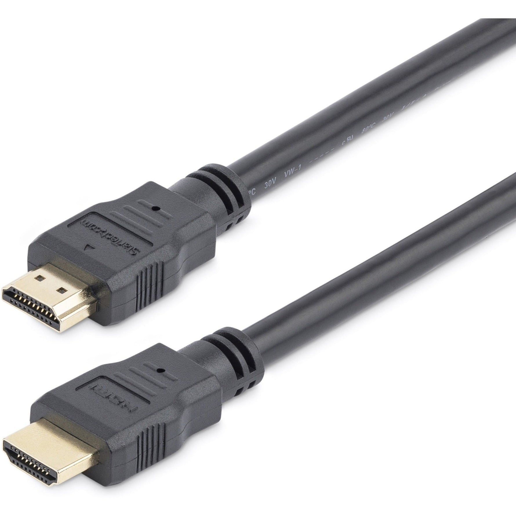 StarTech.com 10ft/3m HDMI Cable, 4K High Speed HDMI Cable with Ethernet, Ultra HD 4K 30Hz Video, HDMI 1.4 Cable, HDMI Monitor Cord, Black - Soundz Store AUSTRALIA