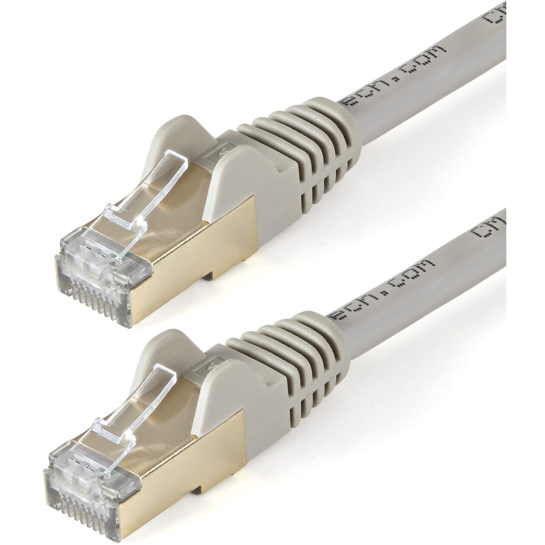 StarTech.com 10m CAT6a Ethernet Cable - 10 Gigabit Category 6a Shielded Snagless 100W PoE Patch Cord - 10GbE Grey UL Certified Wiring/TIA - Soundz Store AUSTRALIA