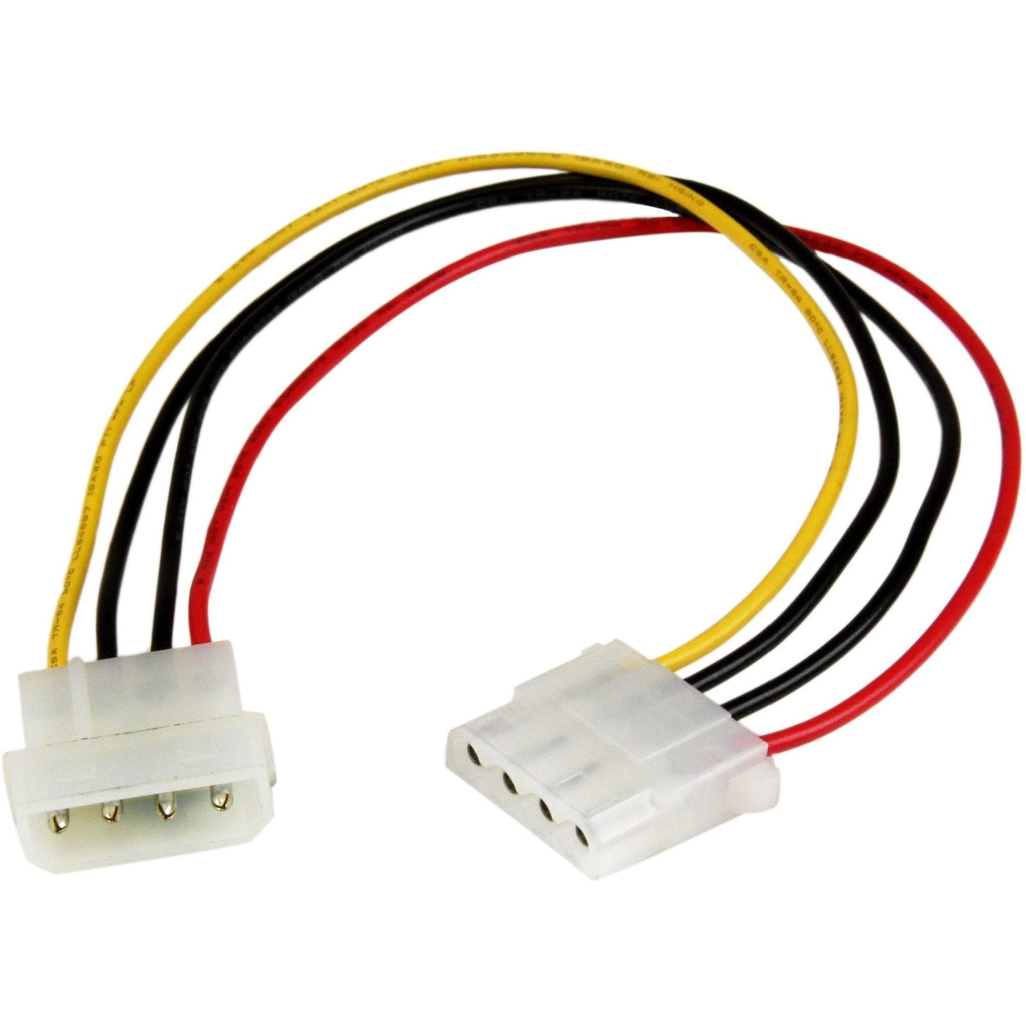 StarTech.com 12in LP4 Power Extension Cable - M/F - Soundz Store AUSTRALIA