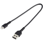 StarTech.com 12inch/30cm Durable Black USB-A to Lightning Cable, Rugged Heavy Duty Charging/Sync Cable for Apple iPhone/iPad MFi Certified - Soundz Store AUSTRALIA