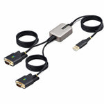 StarTech.com 13ft (4m) 2-Port USB to Serial Adapter Cable, COM Retention, FTDI, DB9 RS232, Changeable DB9 Screws/Nuts, Windows/macOS/Linux - Soundz Store AUSTRALIA