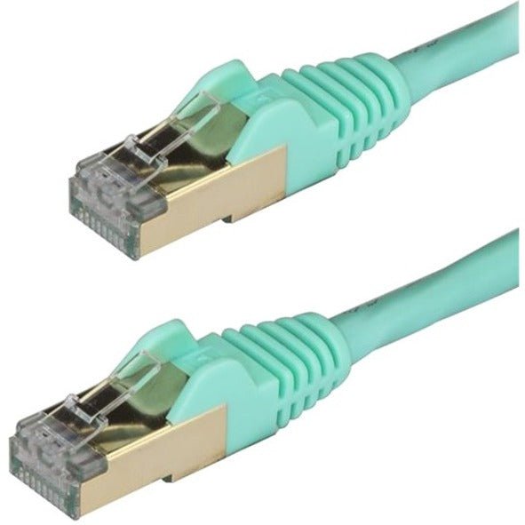 StarTech.com 1.5 m CAT6a Cable - Aqua - RJ45 Snagless Connectors - CAT6a STP Cord - Copper Wire - Ethernet Cable (6ASPAT150CMAQ) - Soundz Store AUSTRALIA