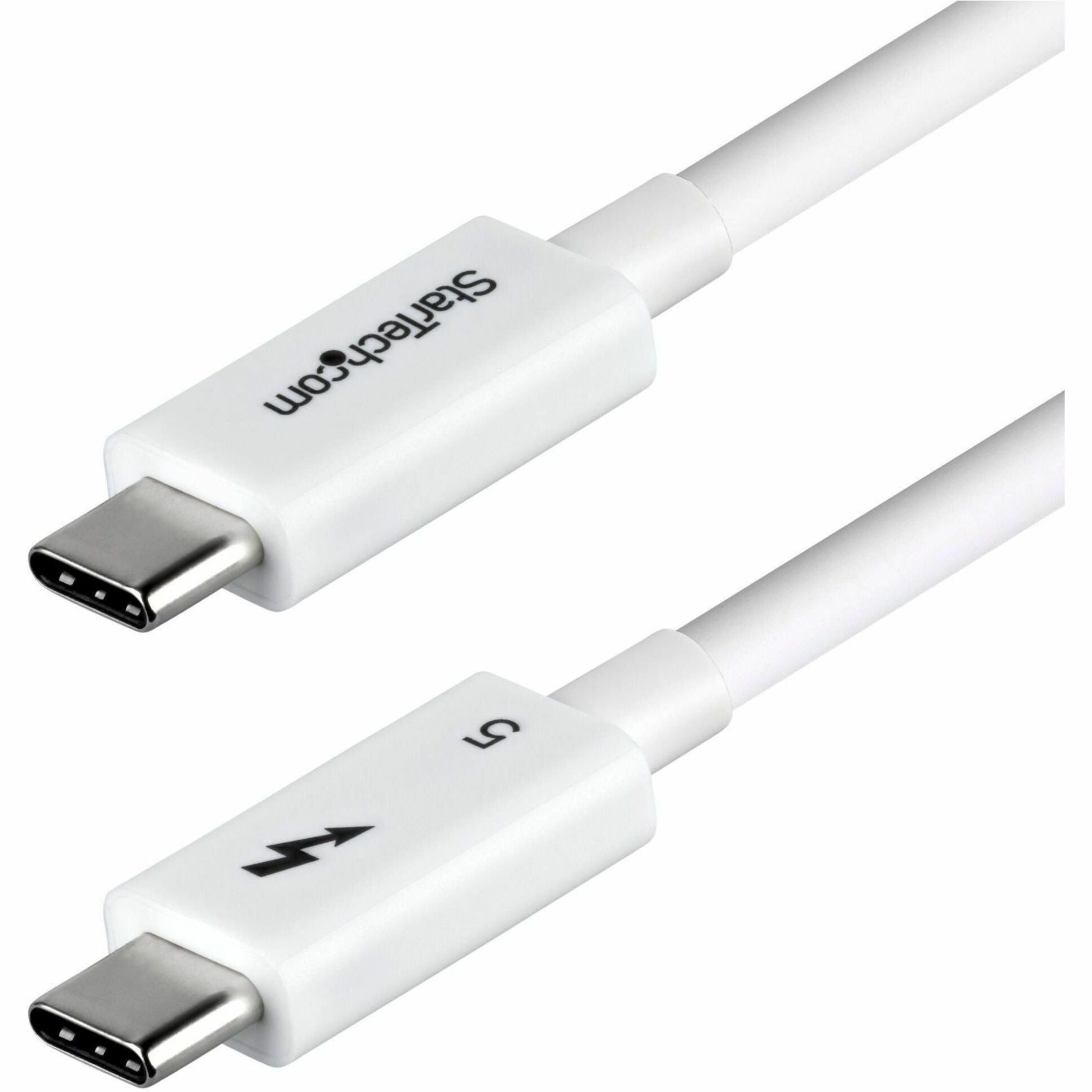 StarTech.com 1.5ft (50cm) Thunderbolt 5 Cable, 80Gbps/120Gbps, 240W PD, 8K 60Hz, Certified Thunderbolt Cable - White - Soundz Store AUSTRALIA